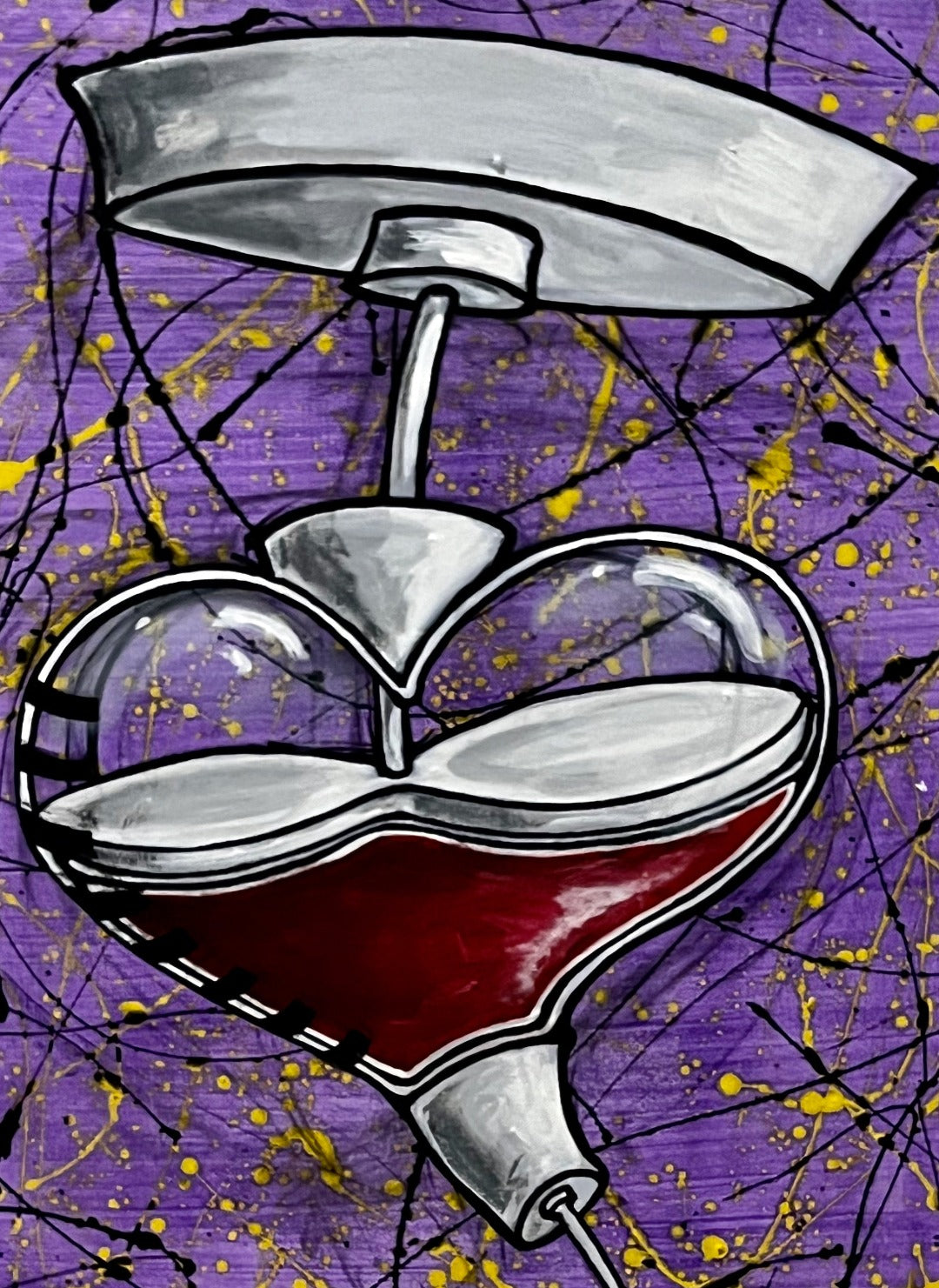 PURPLE HEART, ORIGINAL PAINTING