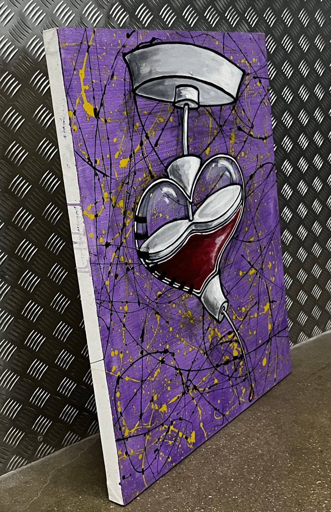 PURPLE HEART, ORIGINAL PAINTING
