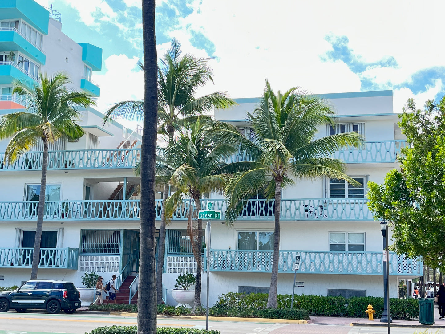 CUSTOM HOUSE PORTRAIT,  Mimo building from Miami Beach