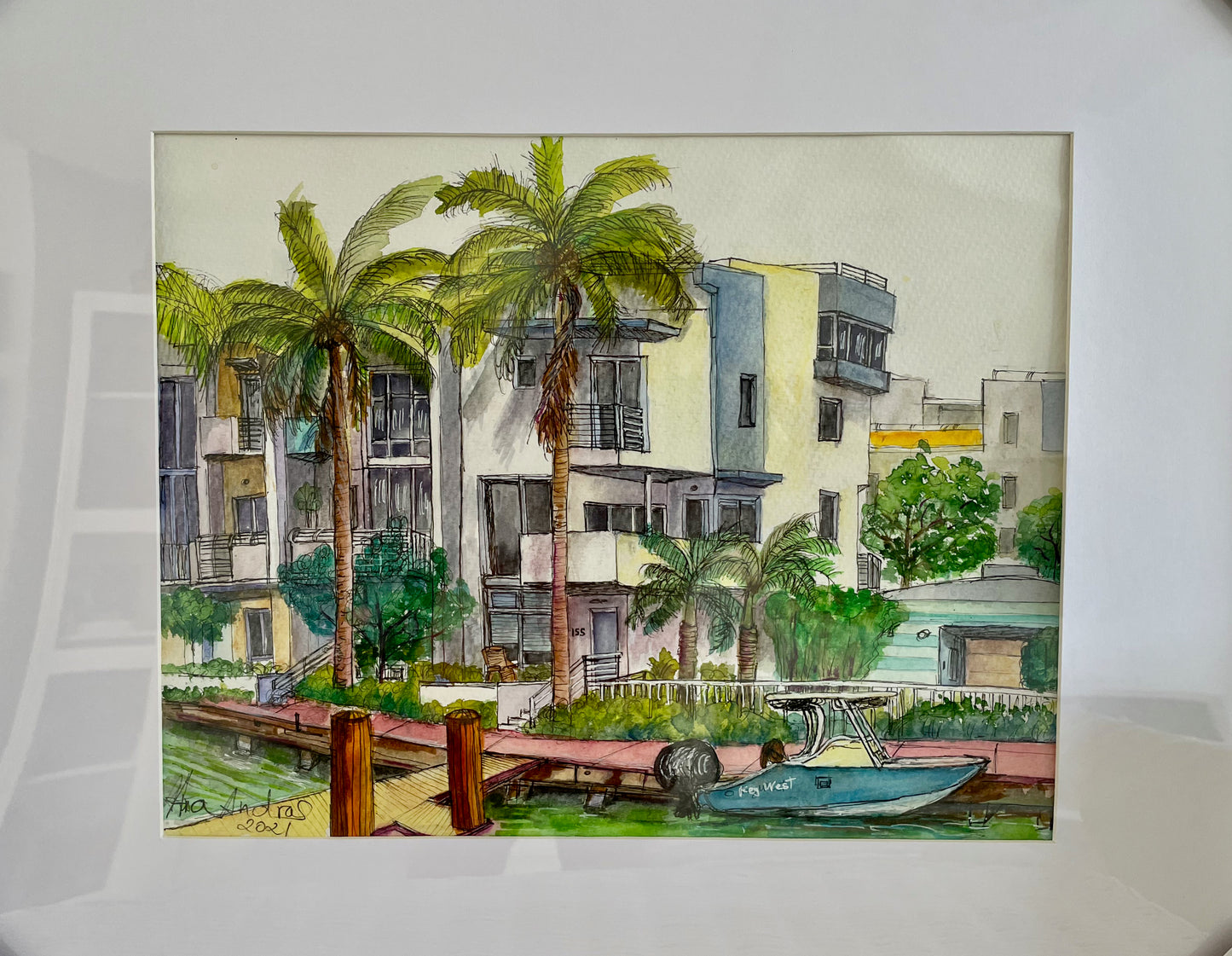 CUSTOM HOME PORTRAIT, Building from North Beach