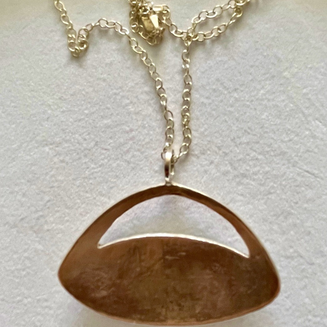 Van Gogh SunFlowers, Enamel & Silver Pendant