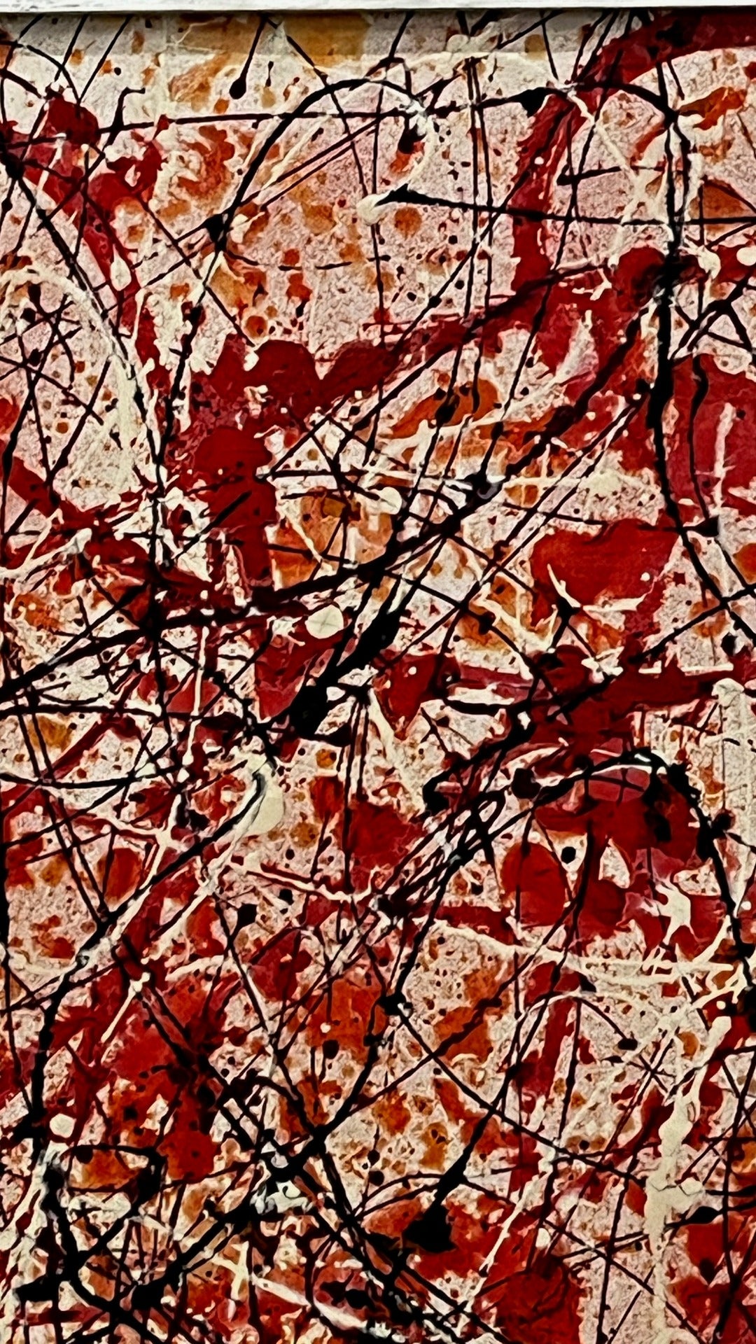 MIX RED ABSTRACT PAINTING